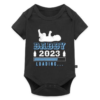 Daddy 2023 Loading Dad-to-be 2023 - Baby Premium short-sleeve bodysuit - black - Front