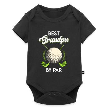 Best Grandpa by Par Golfer Grandpa Golf Grandfather - Baby Premium short-sleeve bodysuit - black - Front