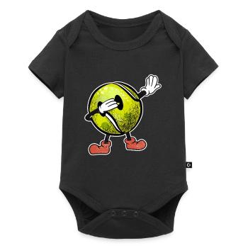 Dabbing Tennis Ball Tennis Dad Tennis Player - Baby Premium short-sleeve bodysuit - black - Front