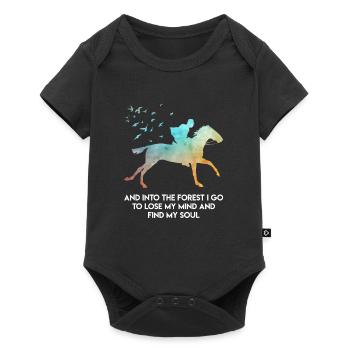 Citation équestre Equestrian Horse Girls - Body à manches courtes Premium Bébé - noir - Devant