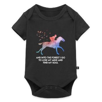 Citation équestre Equestrian Horse Girls - Body à manches courtes Premium Bébé - noir - Devant