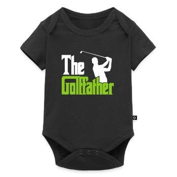 The Golffather Golfspieler Golfer - Baby Premium short-sleeve bodysuit - black - Front