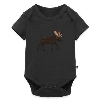 Norway troll elk myths expedition Oslo holidays - Baby Premium short-sleeve bodysuit - black - Front