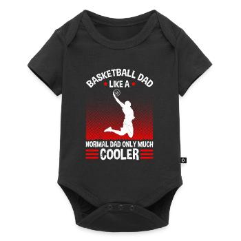 Basketball dad like normal dad only cooler - Baby Premium short-sleeve bodysuit - black - Front