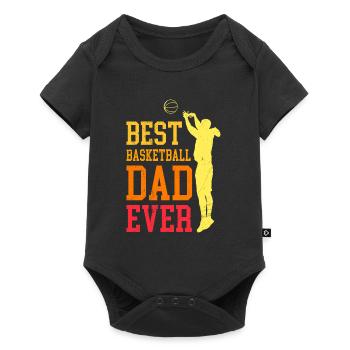 Best Basketball Dad Ever Basketball Papa - Baby Premium short-sleeve bodysuit - black - Front