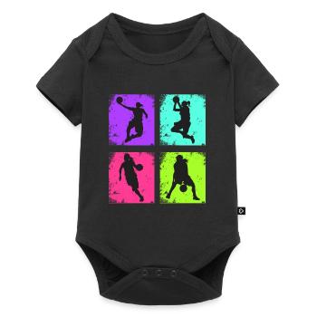 Vintage Women's Basketball - Baby Premium short-sleeve bodysuit - black - Front