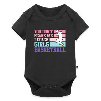Entraîneur de basket-ball féminin - Body à manches courtes Premium Bébé - noir - Devant