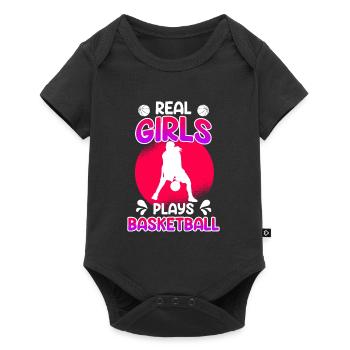 Basket-ball filles - Body à manches courtes Premium Bébé - noir - Devant