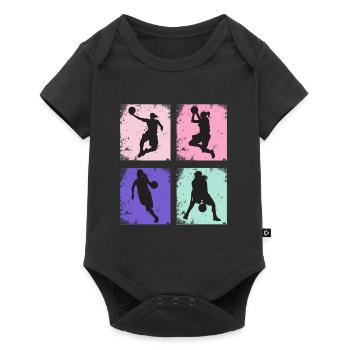Vintage Women's Basketball - Baby Premium short-sleeve bodysuit - black - Front