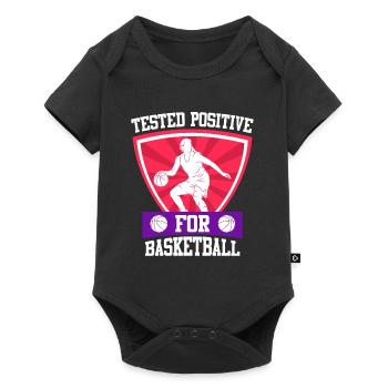 Tested Positive for Basketball Women's Basketball - Baby Premium short-sleeve bodysuit - black - Front