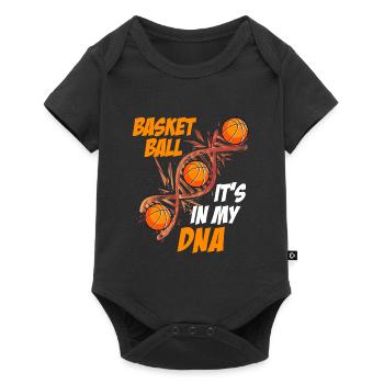 Basketball is in my DNA Basketballer - Baby Premium short-sleeve bodysuit - black - Front