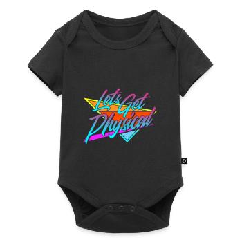 Obtenons un entraînement rétro vintage physique des années 80 - Body à manches courtes Premium Bébé - noir - Devant