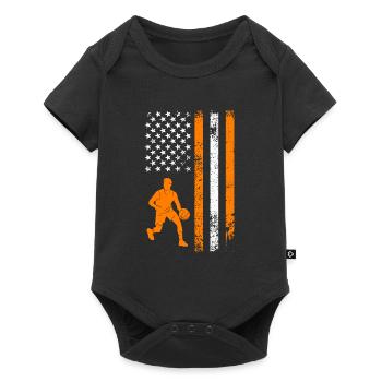 USA Basketball Player US Basketball - Baby Premium short-sleeve bodysuit - black - Front