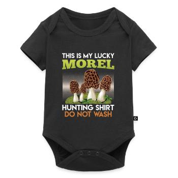 My Morel Lucky Shirt Cueilleur de champignons - Body à manches courtes Premium Bébé - noir - Devant