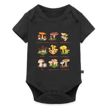 Cueillette de champignons Espèces de champignons Cueilleurs de champignons - Body à manches courtes Premium Bébé - noir - Devant