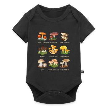 Cueillette de champignons Espèces de champignons Cueilleurs de champignons - Body à manches courtes Premium Bébé - noir - Devant