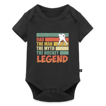 Papa l’homme du mythe la légende - Body à manches courtes Premium Bébé - noir - Devant