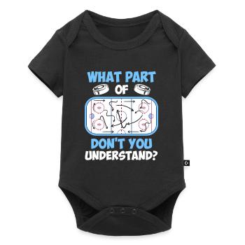 Tactiques de hockey sur glace Hockey sur glace Hockey sur glace - Body à manches courtes Premium Bébé - noir - Devant