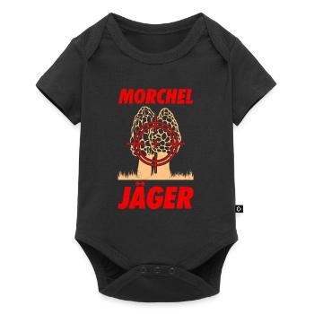 Morcheljäger Morchel Jäger Pilze Pilzsammler - Baby Premium Kurzarmbody - Schwarz - Vorne