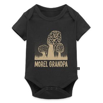 Morel Grandpa Mushroom Picking Mushroom Pickers - Baby Premium short-sleeve bodysuit - black - Front
