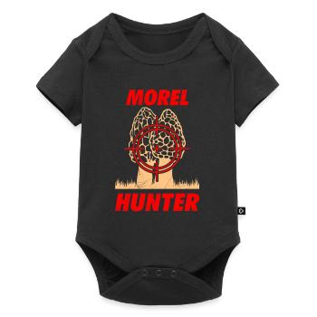 Morel Hunter Morel Hunter Mushroom Picker - Baby Premium short-sleeve bodysuit - black - Front