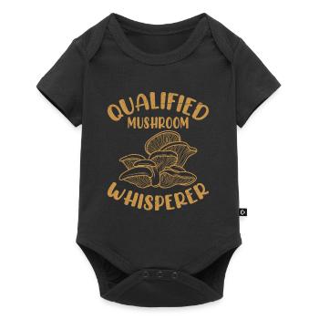 Qualified Mushroom Whisperer Mushroom Picker - Baby Premium short-sleeve bodysuit - black - Front