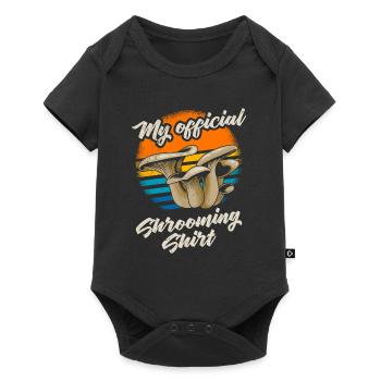 Official shrooming mushroom picking mushroom picker - Baby Premium short-sleeve bodysuit - black - Front