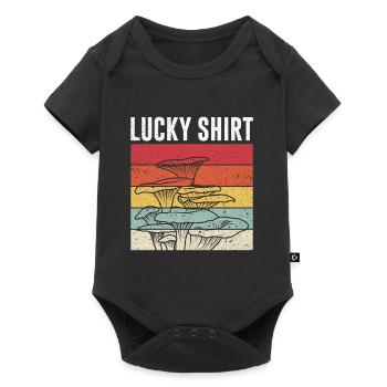 Lucky Shirt Lucky Mushroom Mushroom Collecting Mushrooms - Baby Premium short-sleeve bodysuit - black - Front