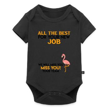 All the best new job job change - Baby Premium short-sleeve bodysuit - black - Front