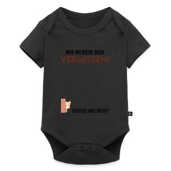 Wir werden dich vermissen Abschied Kollege - Baby Premium Kurzarmbody - Schwarz - Vorne