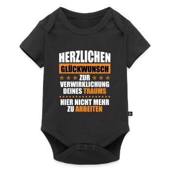 Jobwechsel Arbeitskollege lustig Verabschiedung - Baby Premium Kurzarmbody - Schwarz - Vorne