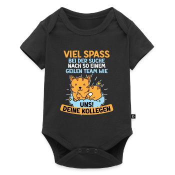 Verabschiedung Arbeitskollege Kollegin Jobwechsel - Baby Premium Kurzarmbody - Schwarz - Vorne