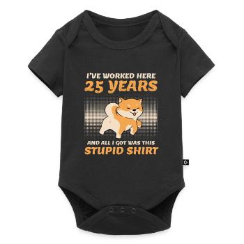 Service anniversary 25 years company anniversary - Baby Premium short-sleeve bodysuit - black - Front