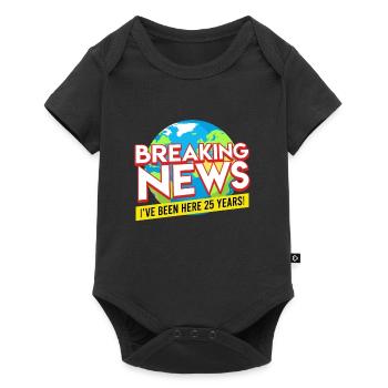 Service anniversary 25 years company anniversary - Baby Premium short-sleeve bodysuit - black - Front