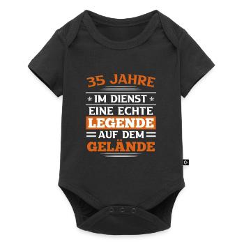 35 Jahre Dienstjubiläum 35 Dienstjahre - Baby Premium Kurzarmbody - Schwarz - Vorne