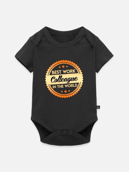 Bester Arbeitskollege der Welt Arbeitskollege - Baby Premium Kurzarmbody - Schwarz