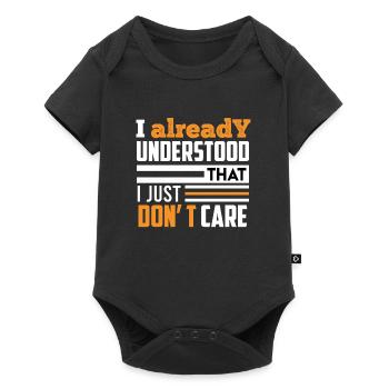 I've already understood that I just don't care - Baby Premium short-sleeve bodysuit - black - Front