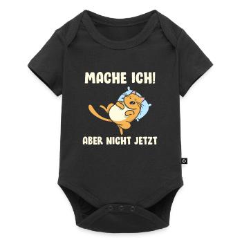 Mache ich aber nicht jetzt - Baby Premium Kurzarmbody - Schwarz - Vorne