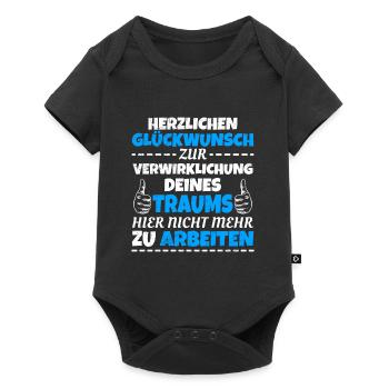 Jobwechsel toller Kollege Ruhestand - Baby Premium Kurzarmbody - Schwarz - Vorne
