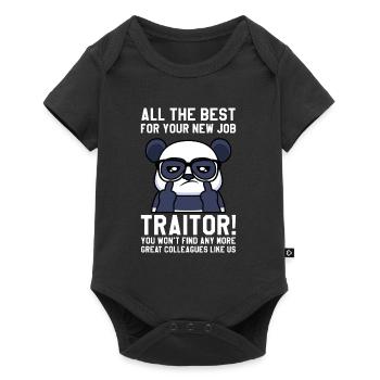 Job change colleague Farewell greeting new job - Baby Premium short-sleeve bodysuit - black - Front