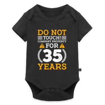 Service anniversary 35 years of work colleague - Baby Premium short-sleeve bodysuit - black - Front