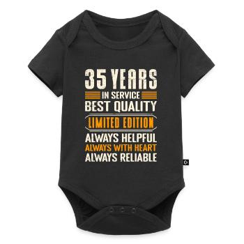 Service anniversary 35 years of work Company anniversary - Baby Premium short-sleeve bodysuit - black - Front