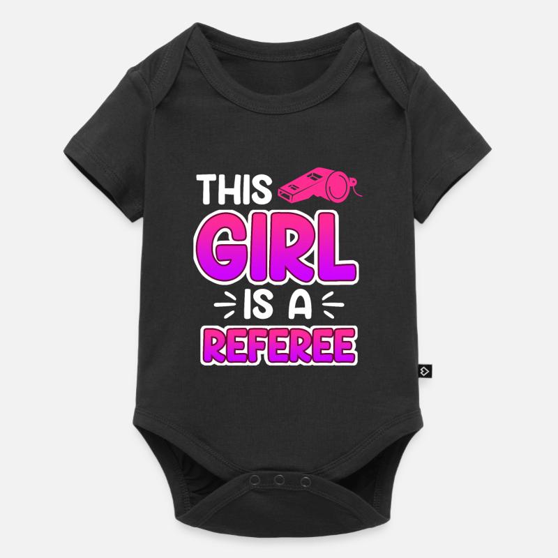Ladies referee referee referee - Baby Premium short-sleeve bodysuit - black
