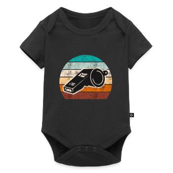 Vintage Shiri Pipe Referee - Baby Premium short-sleeve bodysuit - black - Front