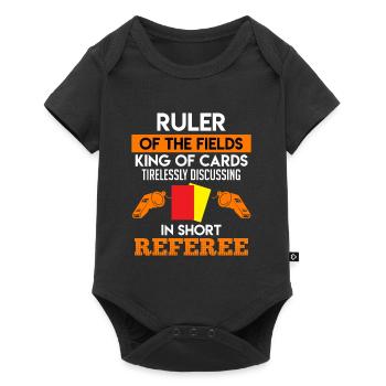 Shiri Souverain du Roi du Terrain de Jeu - Body à manches courtes Premium Bébé - noir - Devant