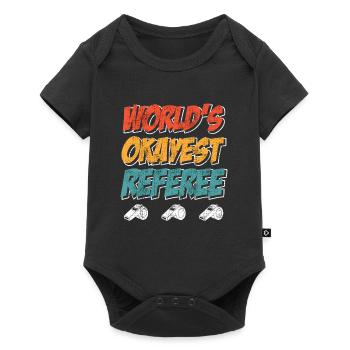 Worlds okayest Referee Schiedsrichter - Baby Premium short-sleeve bodysuit - black - Front