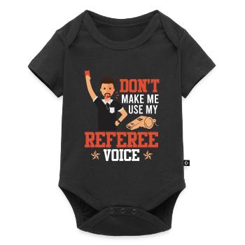Referee - Baby Premium short-sleeve bodysuit - black - Front