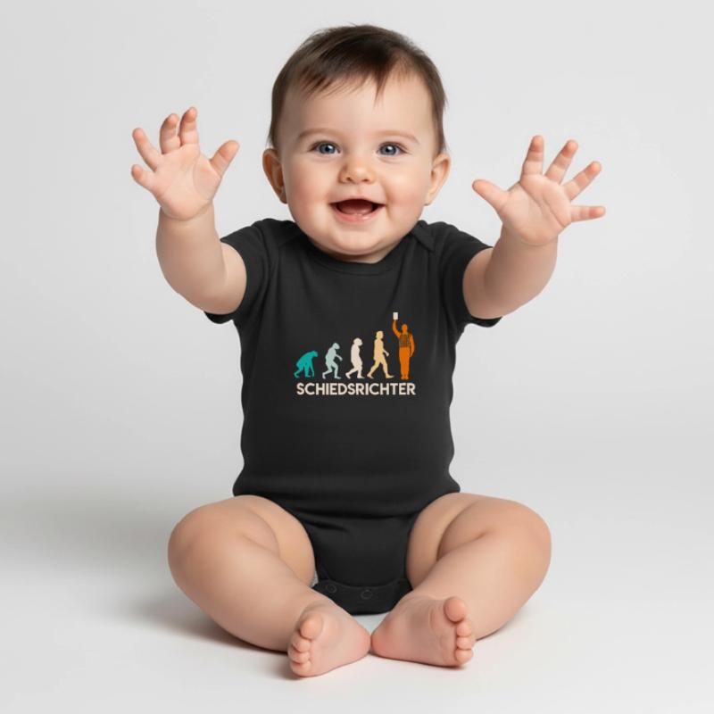 Evolution Referee Schiedsrichter Entwicklung Baby Premium Kurzarmbody