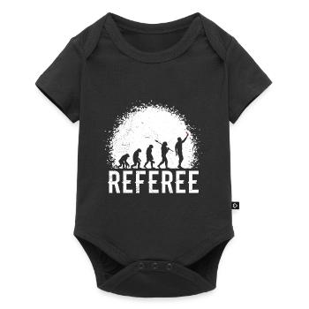 Referee - Baby Premium short-sleeve bodysuit - black - Front