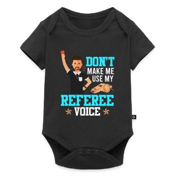 Referee - Baby Premium short-sleeve bodysuit - black - Front
